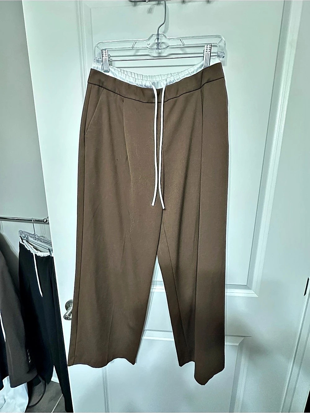 ZARA Wide Leg Pants in Brown Size Medium